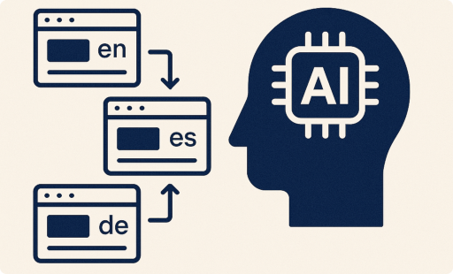 ai-hreflang-poc Abstract image for ai-hreflang showing silhouette with AI inside it and language codes next to it.